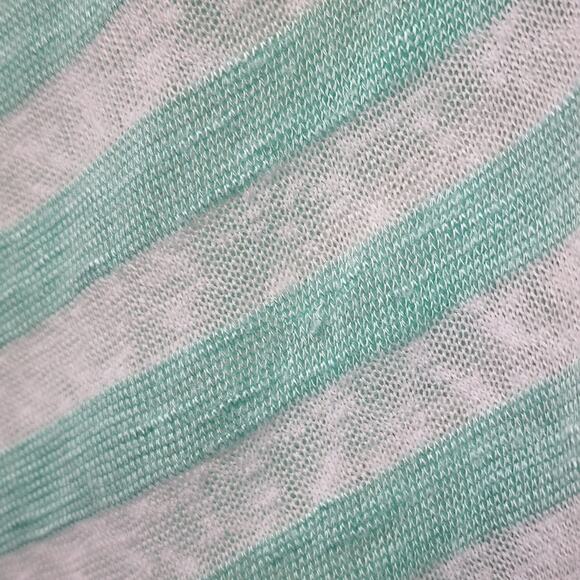 🌻3 for $18 Maurices Turquoise Striped Lace Top - Picture 6 of 6